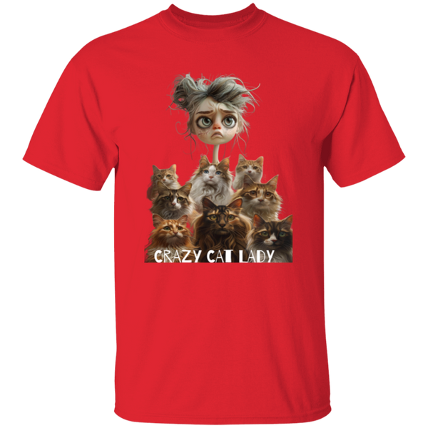 Crazy Cat Lady  5.3 oz. 100% Cotton T-Shirt