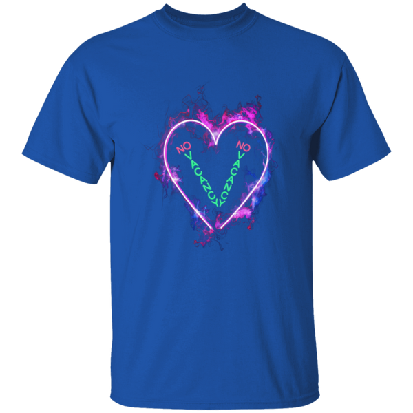 Burning Heart Flashing 'NO VACANCY' 5.3 oz. 100% Cotton T-Shirt