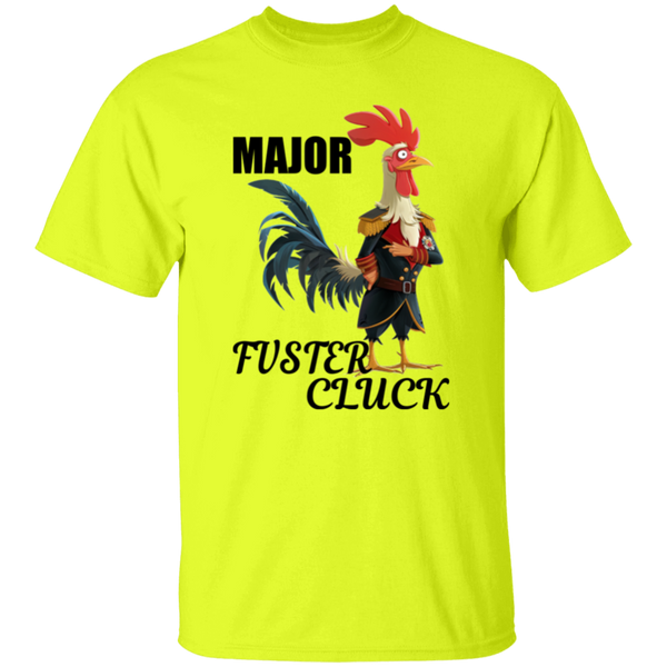 'Major Fuster Cluck' Design - Heavyweight 100% USA Cotton T-Shirt