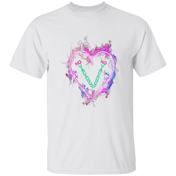 Burning Heart Flashing 'NO VACANCY' 5.3 oz. 100% Cotton T-Shirt