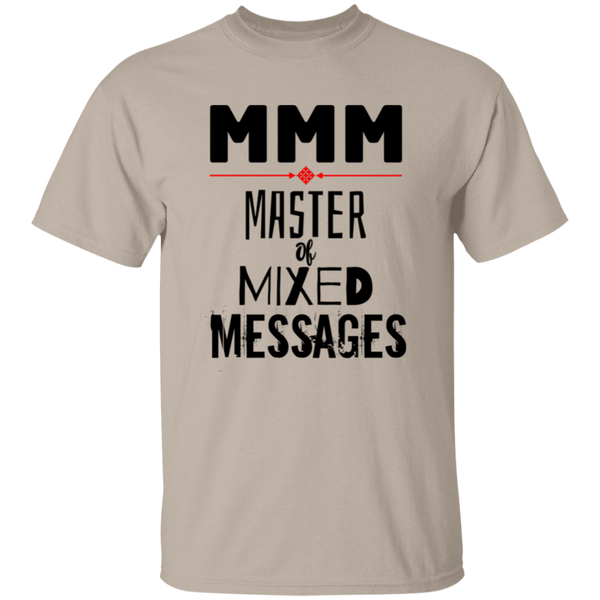 'MMM - Master of Mixed Messages' Design - Heavyweight 100% USA Cotton T-Shirt