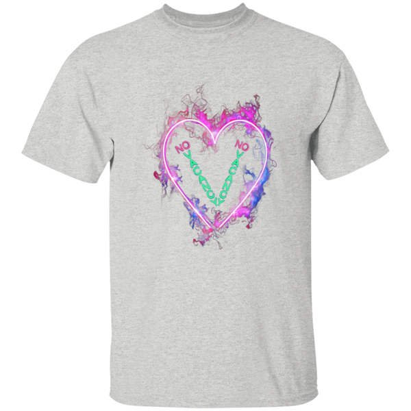 Burning Heart Flashing 'NO VACANCY' 5.3 oz. 100% Cotton T-Shirt