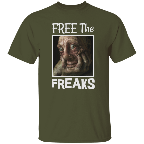 Free The Freaks Dark Colored 100% Cotton T-Shirt
