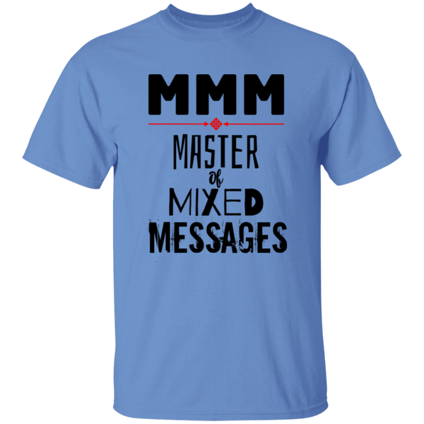 'MMM - Master of Mixed Messages' Design - Heavyweight 100% USA Cotton T-Shirt