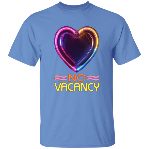 Glowing Heart Flashing 'NO VACANCY' -  5.3 oz. 100% CottonT-Shirt