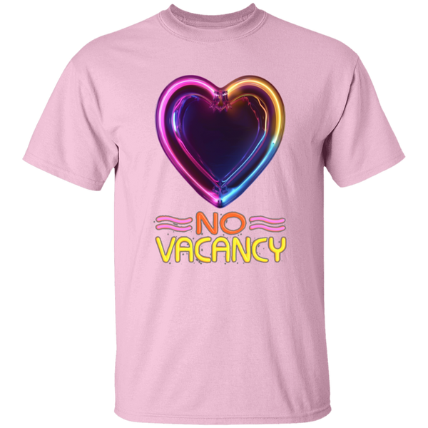Glowing Heart Flashing 'NO VACANCY' -  5.3 oz. 100% CottonT-Shirt