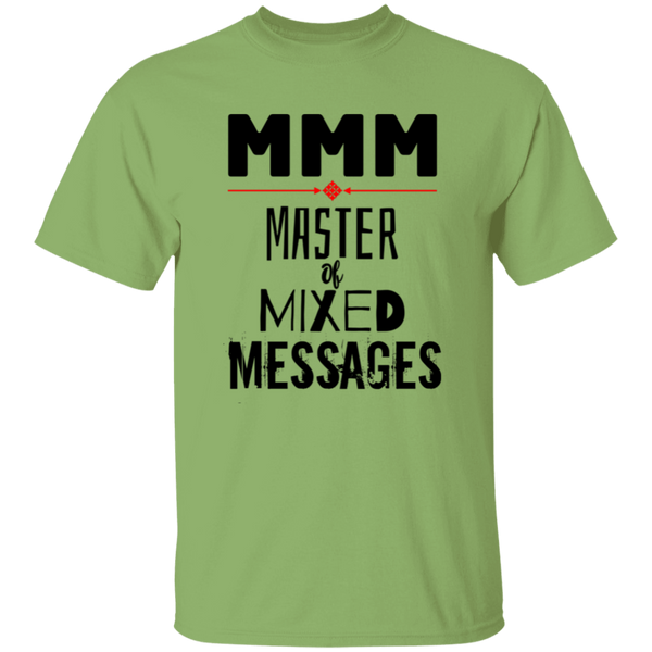 'MMM - Master of Mixed Messages' Design - Heavyweight 100% USA Cotton T-Shirt