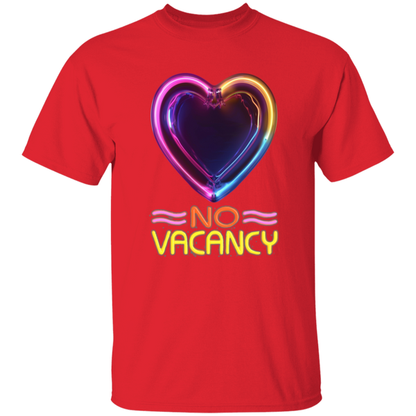 Glowing Heart Flashing 'NO VACANCY' -  5.3 oz. 100% CottonT-Shirt