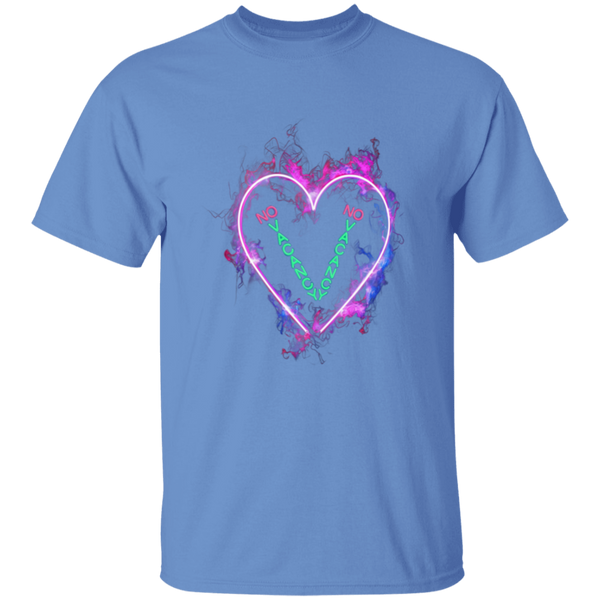 Burning Heart Flashing 'NO VACANCY' 5.3 oz. 100% Cotton T-Shirt