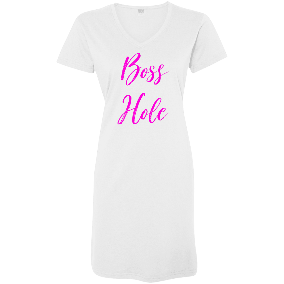 Lady Boss Hole V-Neck Jersey Cover-Up