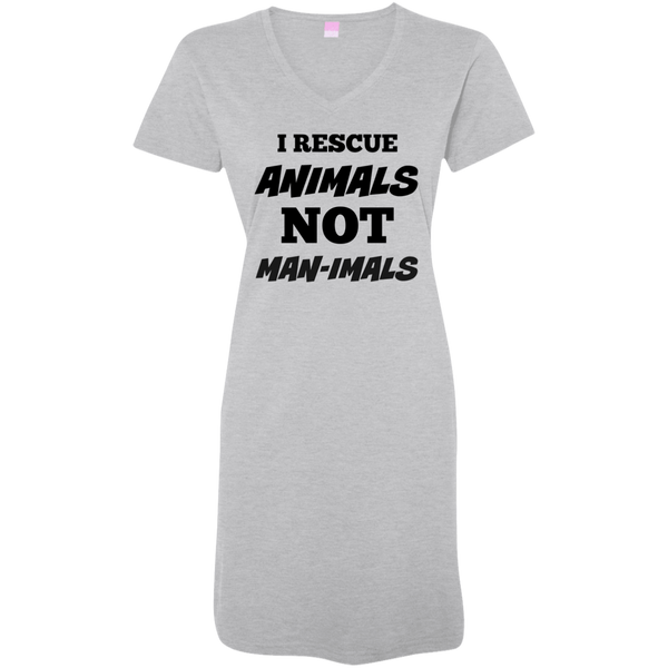 I Rescue Animals Ladies' V-Neck Jersey Cover-Up